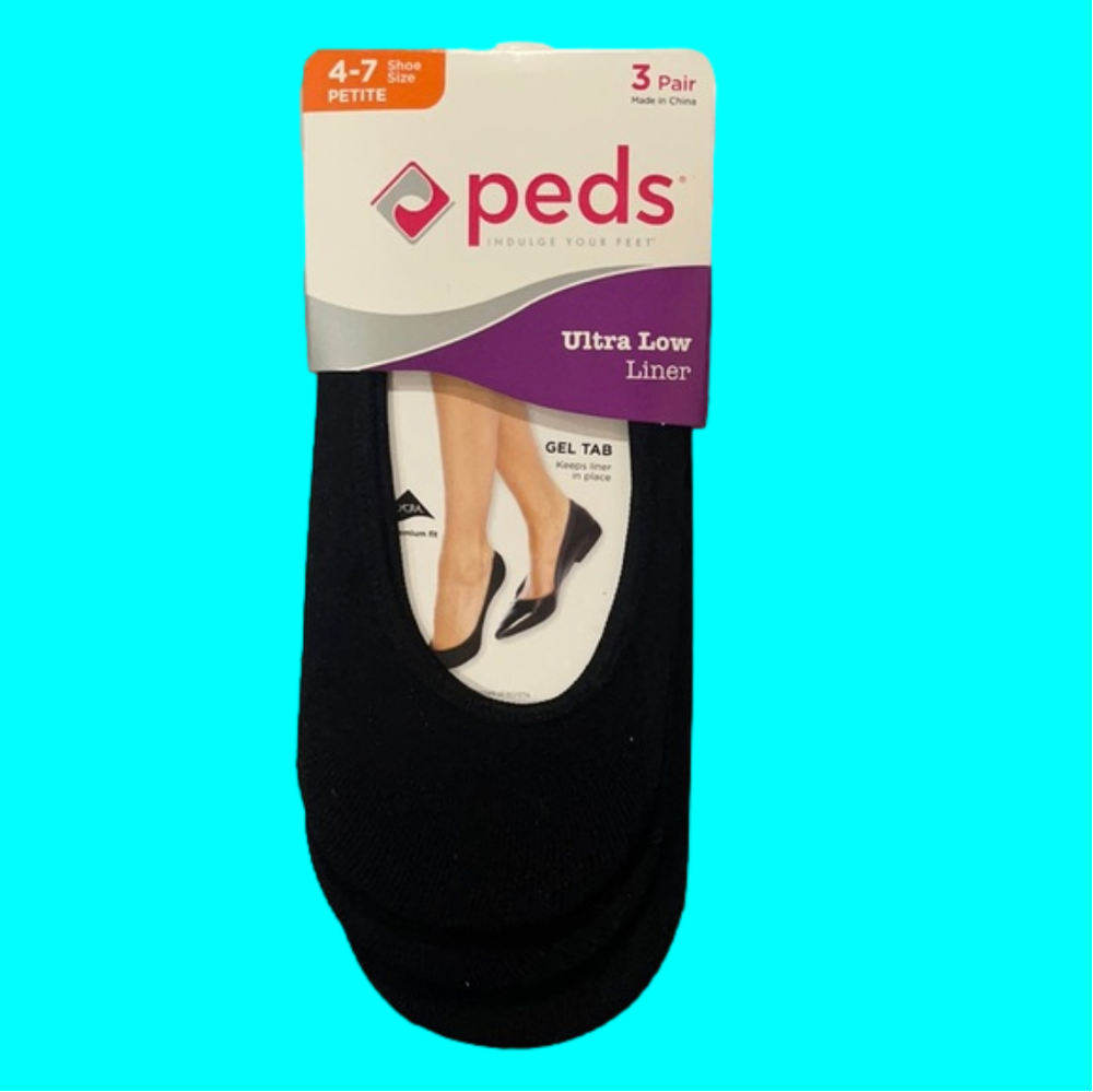 New Peds pack of 3 - black 4-7